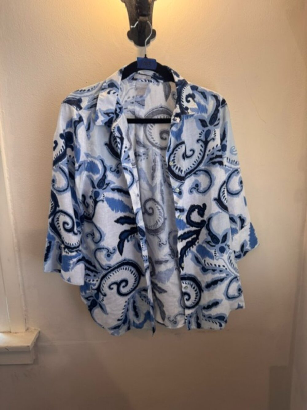 Chico's Fun, Blue 3/4 sleeve blouse